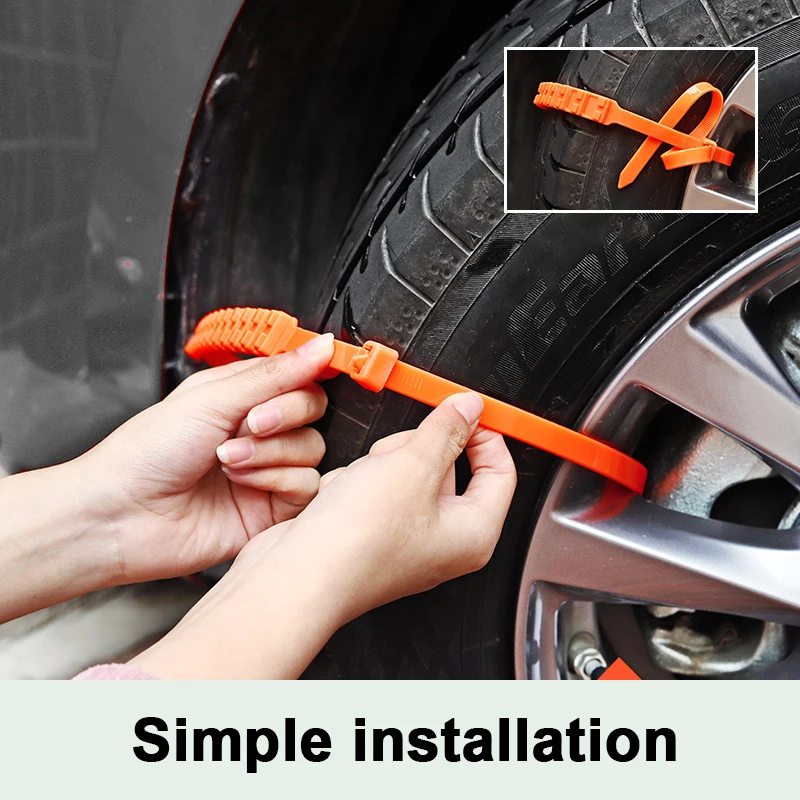 10Pcs/20pcs Anti Skid Snow Chains Car Winter Tire Wheels Chains Winter Outdoor Snow Tire Emergency Anti-Skid