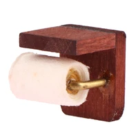 1:12 Dollhouse Miniature Tissue Paper Roll Paper with Stand Model Furniture Accessories For Doll House Bathroom Decor Kids Toys 2