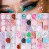 "Sparkle-Infused" Sparkling Gray Glitter Gel For Mardi Gras Concerts & Festivals Mermaid Face Paint & Chunky Hair Sparkle Makeup 4