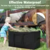 1 Pack Hay Bale Bag Waterproof  Capacity Hay Bags for Horse Cattle Goats Sheep Hay Bag with Waterproof Layer 4