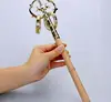 14" 35cm Copper khakkhara Xizhang Monk Staff Buddhist monk's walking stick 6