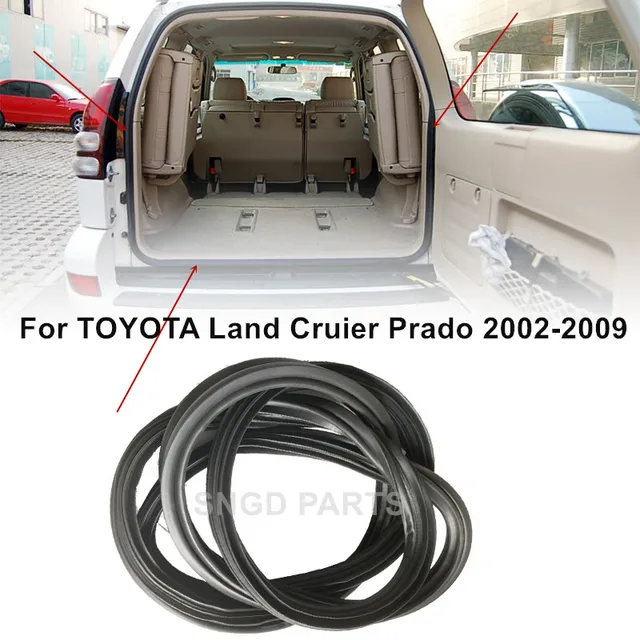 ウェザーストリップ 4個入り 車用ウィンドウトリムストリップ 防水ゴム製ウィンドウガラスシーリングストリップ に適合する ランドクル ウェザーストリップ  4 個の車の外側の窓ゴム製ウェザーストリップ防水シールストリップ 用 ランドクルーザー用 プラド 120 シリー 4個 ... ウェザーストリップ クロームウィンドウラバートリム 4個入り に適合する ランドクルーザー 120 に適合する プラド 2003-2