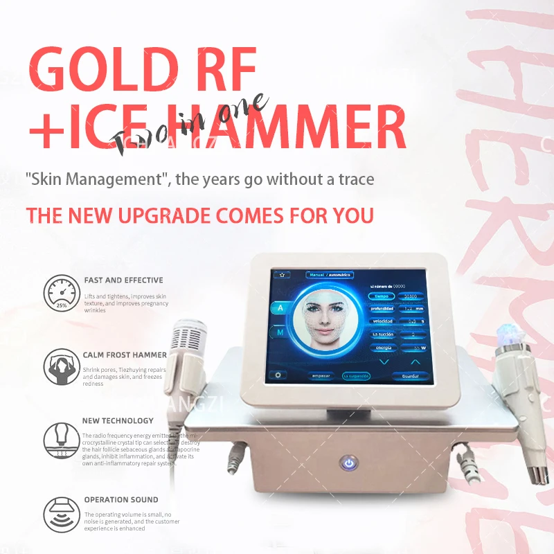 

Hottest Gold RF Beauty Instrument Machine Stretch Mark Remover Fractional RF Beauty Tighten Skin Face Lift