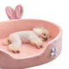 Pink Pet Bed Detachable Washable Dog Sleeping Bed Soft Comfortable Warm Cat Bed For Four Seasons 6