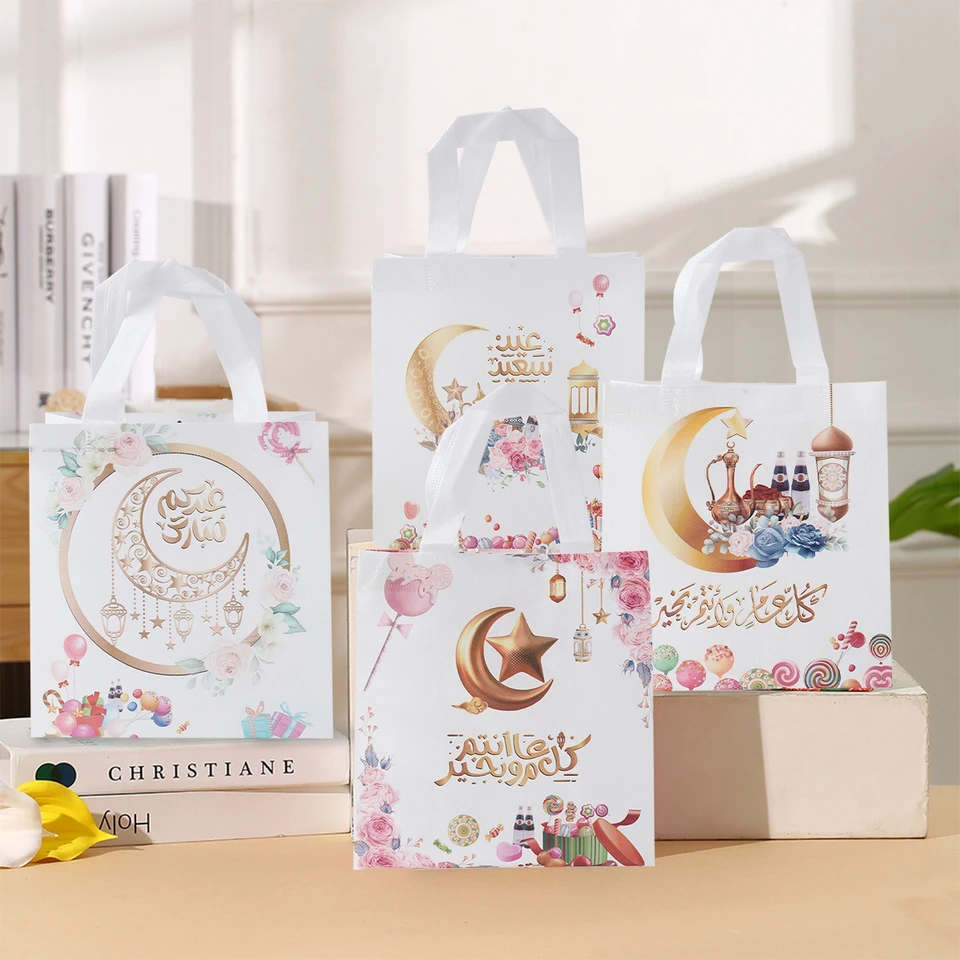 Stuks Mubarak Geschenkzakjes - Ramadan Mubarak Tote Tassen met Stuks Mubarak Geschenkzakjes - Ramadan Mubarak Tote Tassen met