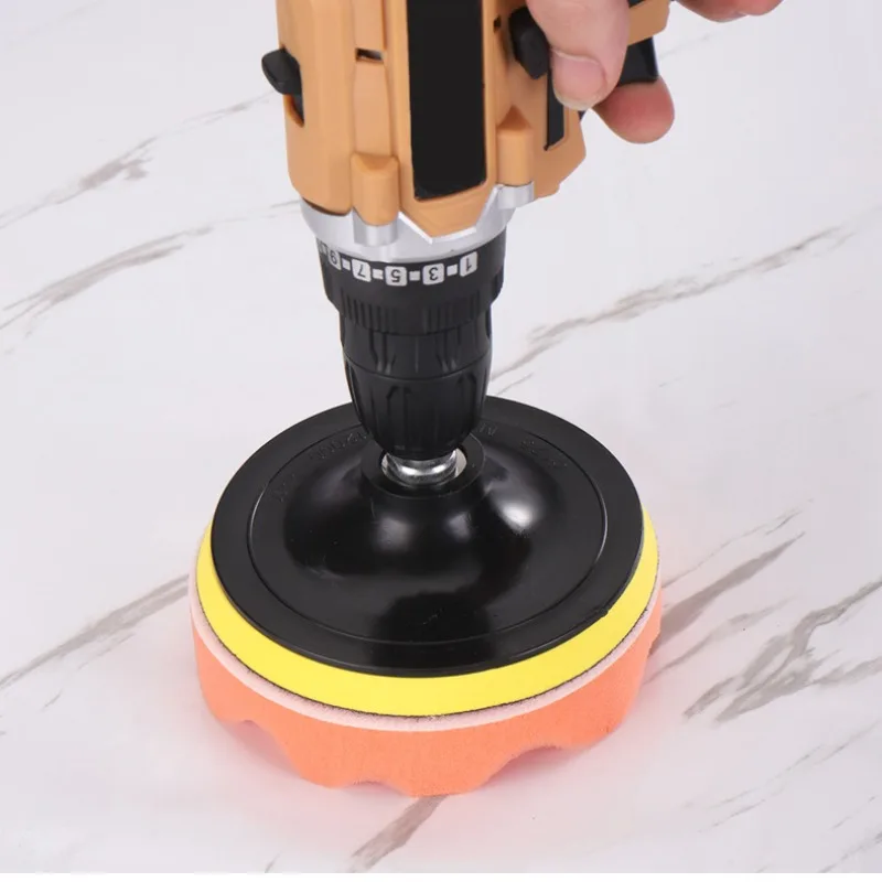 Car Polishing Pad Soft Wool Pad Waxing and Polishing Locomotive Body Disc Cleaning Scratch Removal Tool 4 Inch