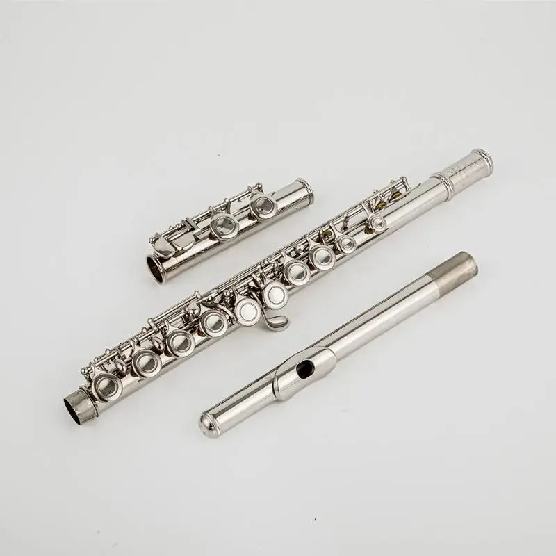 Top Japan Flute 212 272 Professional Cupronickel C Key 16 Hole Flute Silver Plated Musical Instruments With Case and Accessories
