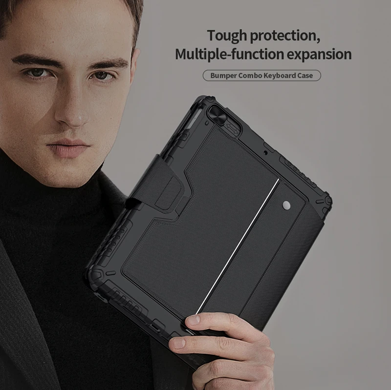 Nillkin-capa de Teclado Combo sem Fio Bumper Capa de Proteção de Lente Ipad 10.2 Ipad 72023 2023 - Imagem 6