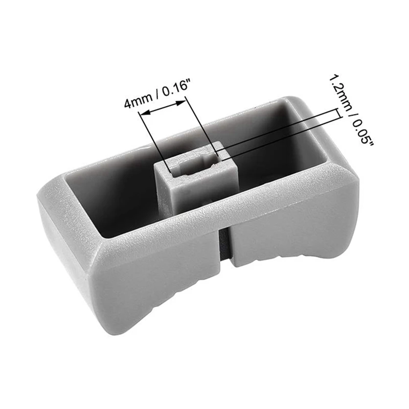 60Pcs 24Mmx11mmx10mm Console Mixer Slider Fader Knobs Replacement For Potentiometer Gray Knob Black Mark audio mixer pot mixer fader