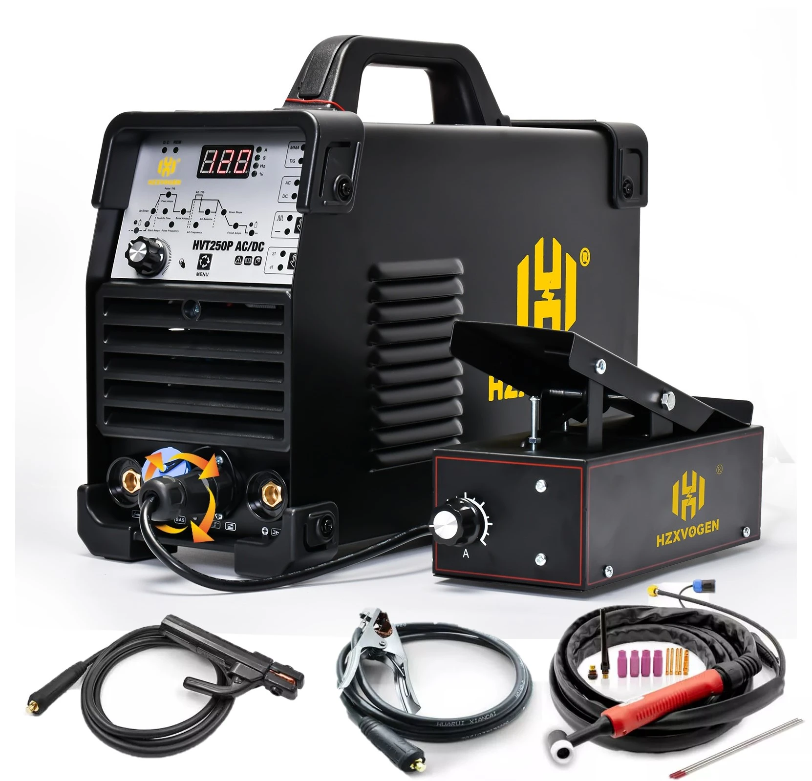 Hzxvogen Ac/dc Hvt250p Aluminum Tig Welding Machine Mma Arc Stick Welder Tools Igbt Inverter 2t