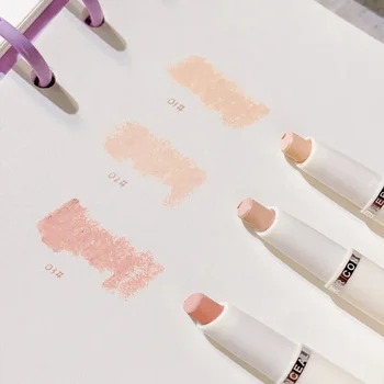 Heallor Concealer Cream Pencil Moisturising Waterproof Full Cover Dark Eye Circles Pimple Marks Double Head Foundation Concealer - Thumbnail 6