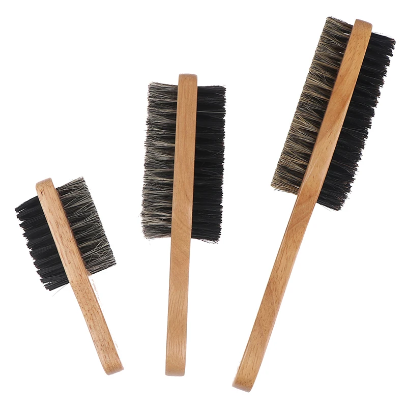 Brosse pour barbe homme en bois et poils naturels – Barber side.fr