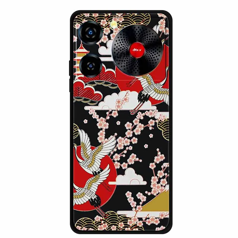 Floral 3D Embossed Shockproof Silicone Soft Phone Case – 6.6 Premium Back Cover