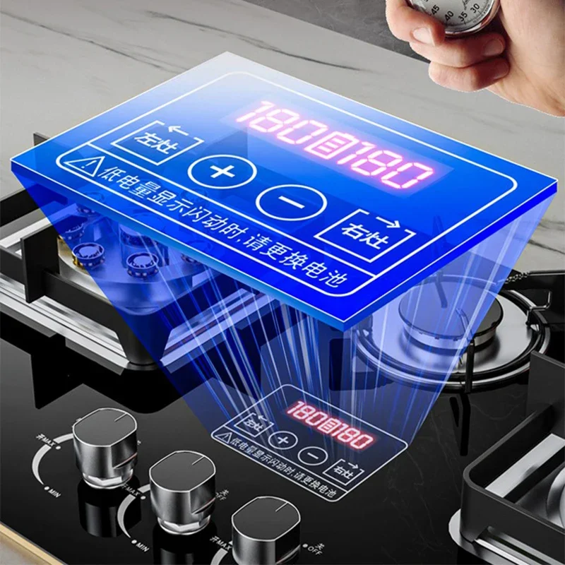 7.2KW Gas Stove Household Three Stove Timing Table Embedded Dual-purpose Natural Gas Liquefied Gas Fire Stove 4