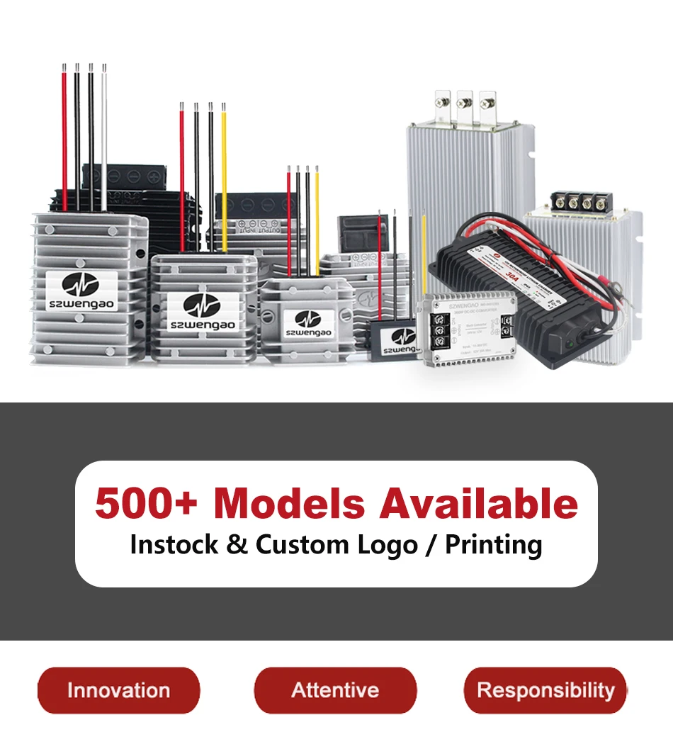 Description Picture 3 of itemBest Quality 24V 36V 48V 60V 72V Step-down to 12V 13.8V 10A 15A 20A Buck Module DC DC Converter 276W Waterproof Transformer