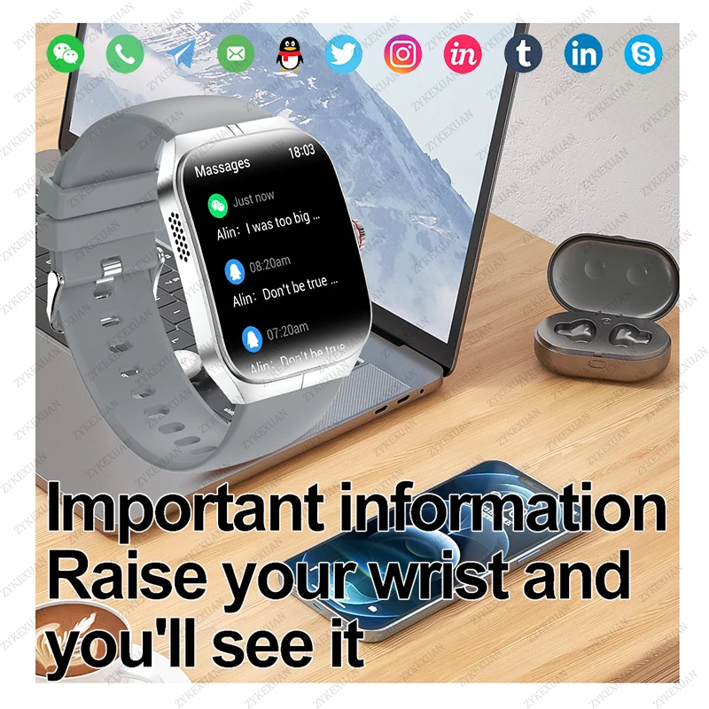 2025 New For HUAWEI OPPO Watch 4 Pro Sports Smart Watches Men GPS Track Waterproof Bluetooth Call NFC Smart Bracelet For Women 6