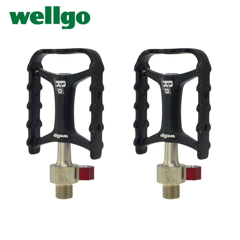 Wellgo M111 Quick Release Bicycle Pedals MTB Road Bike Ultralight