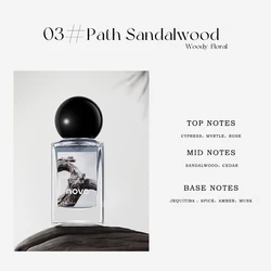 Exquisite Floral & Woody Perfume with Jasmine, Rose, and Musk Notes (Path Sandalwood 35ML)