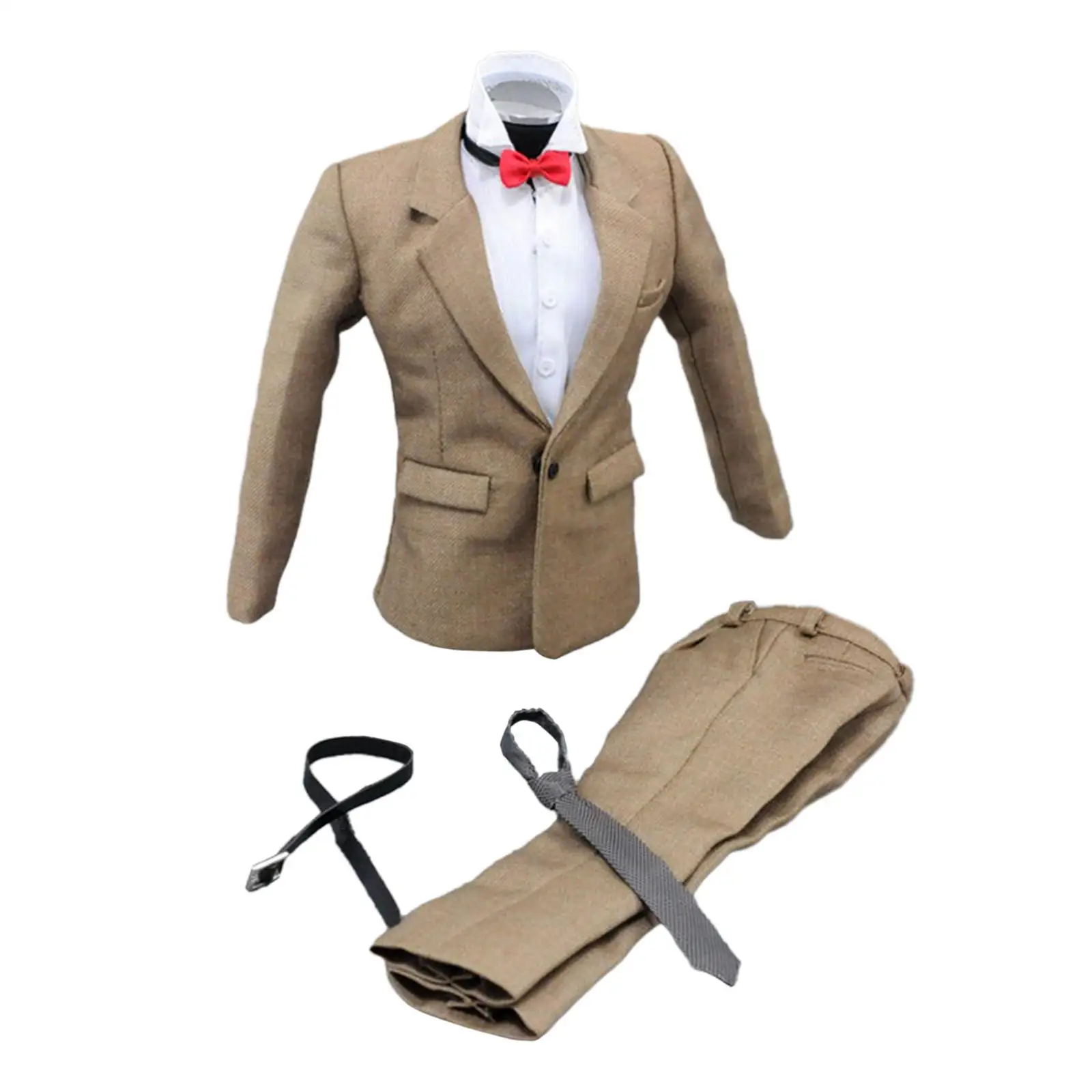 

Костюм хаки в масштабе 1/6, стильная официальная одежда, мужская экшн-фигурка 12 дюймов, аксессуары для кукол, наряд, костюм