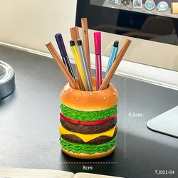 Gourmet Burger Pen Holder - Charming Desk Decoration & Organizer Gift (Tj001 - 64)