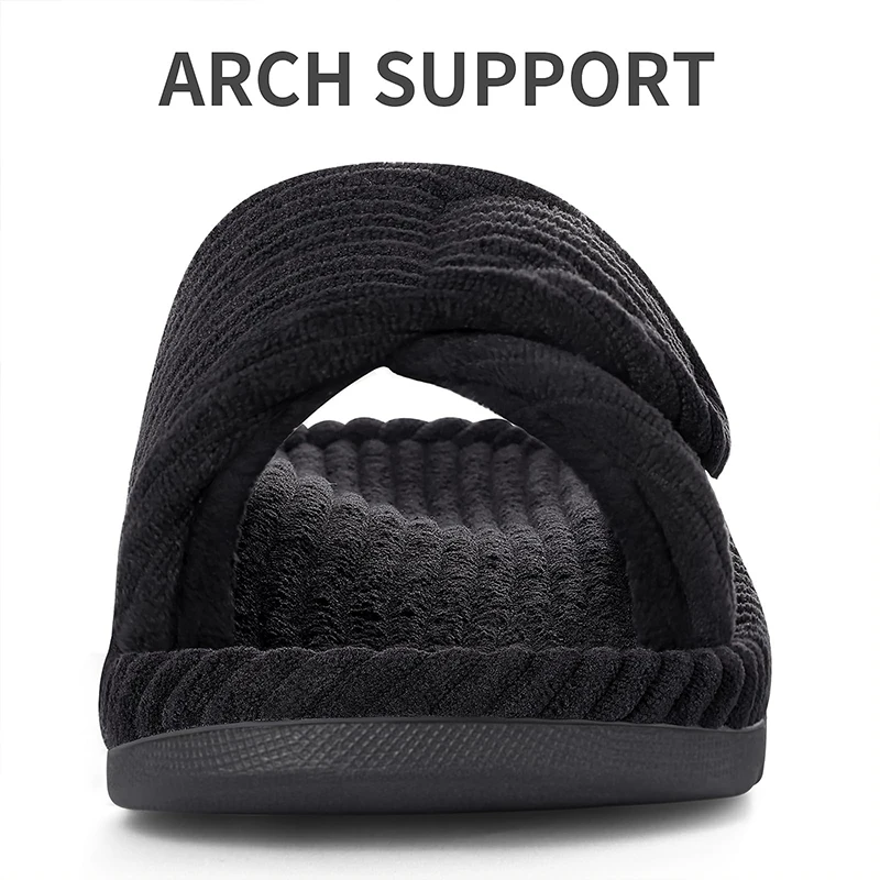 Corduroy Cotton Slippers with Arch Support for Women