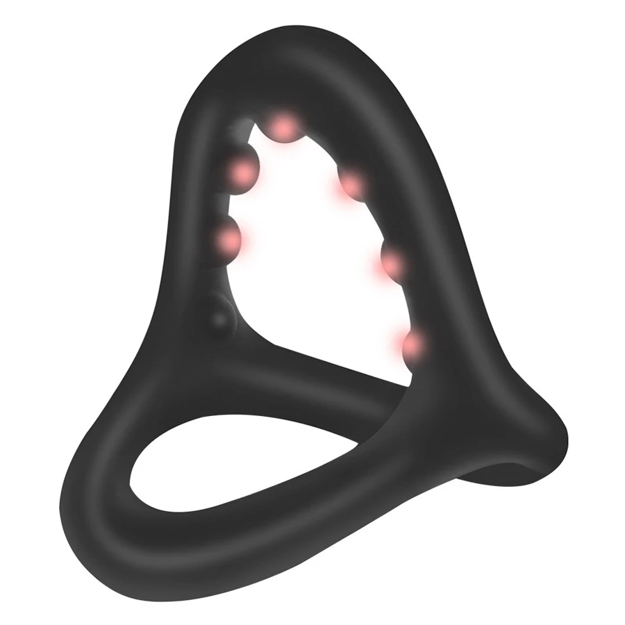 Silicone Penis Rings Silicone Penis Rings Cock Ring Erection Enhancing Triangular With Massage Beads Delayed Ejaculation Sex Toys For Men