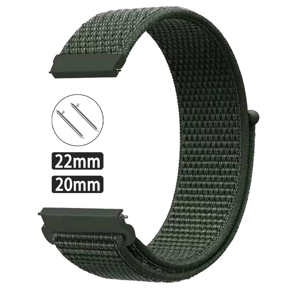 Nylon Loop Strap 20-22mm Watchband Bracelet
