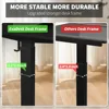 55 * 30 Inches Electric Standing Widened Desk Adjustable Height with 4 Drawers, Double Storage Shelves Stand Up Desk, Home Offic 5