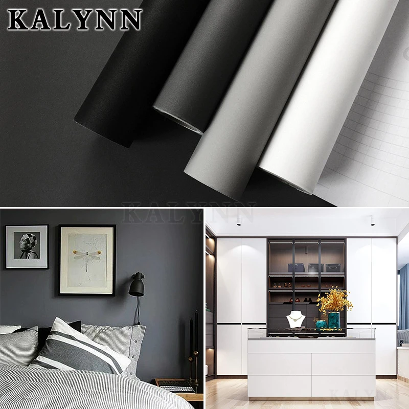 White Peel and Stick Paper,PVC Self-Adhesive Wallpaper, Vinyl Wall Paper for Kitchen Furniture,Drawer Refurbishment Wall Sticker 5
