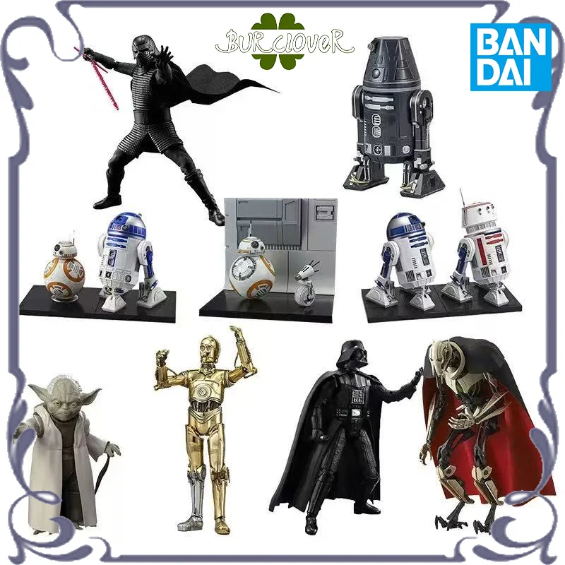 BANDAI Original Star Wars 1/12 DARTH VADER YODA GENERAL GRIEVOUS
