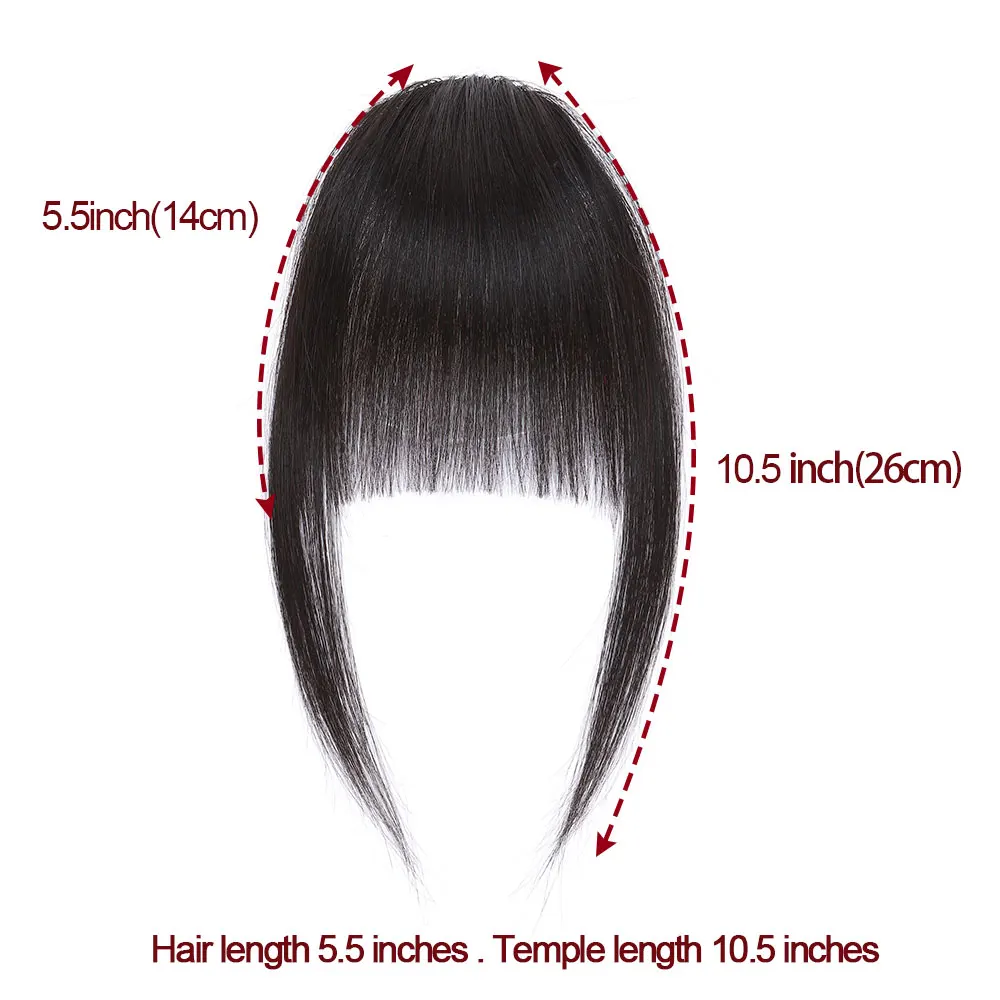 Clip-in Bangs Real Human Hair For Extensions 9g human hair bangs