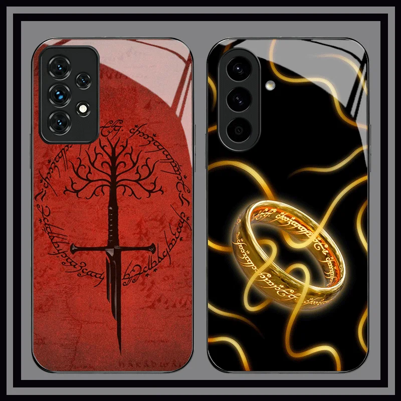 Elegant Lord of the Rings Glass Phone Case