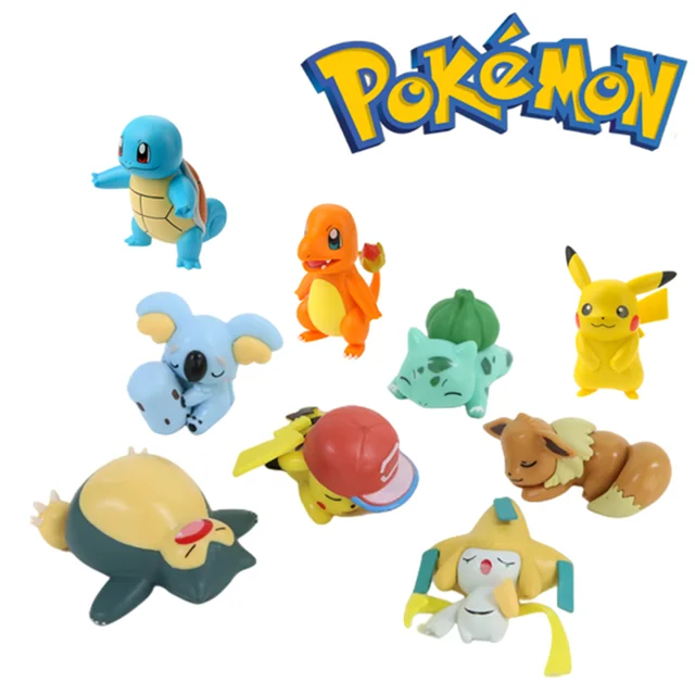 Takara Tomy – Figurine Pokémon Pour Collection, Taille 3-9 Cm,pikachu  Bulbizarre Salamèche Goupix Évoli Abra Flamiaou, Figurines D'anime, Modèle  Poupées Ou Jouets, - Figurines - AliExpress