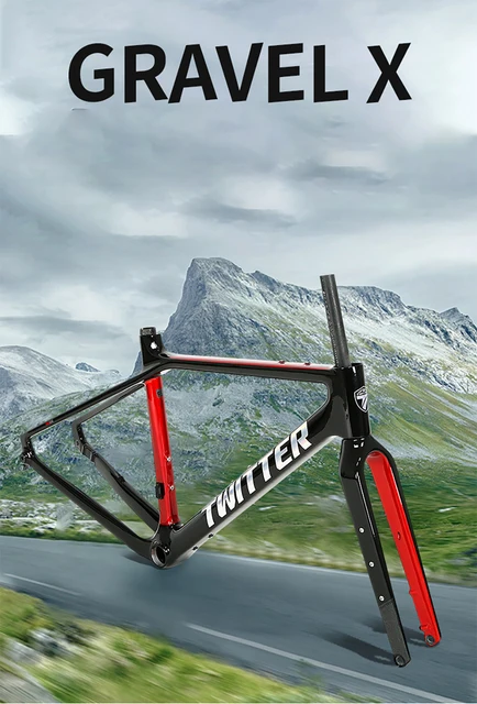 TWITTER-炭素繊維道路自転車フレーム、車のボディ、複数の色から