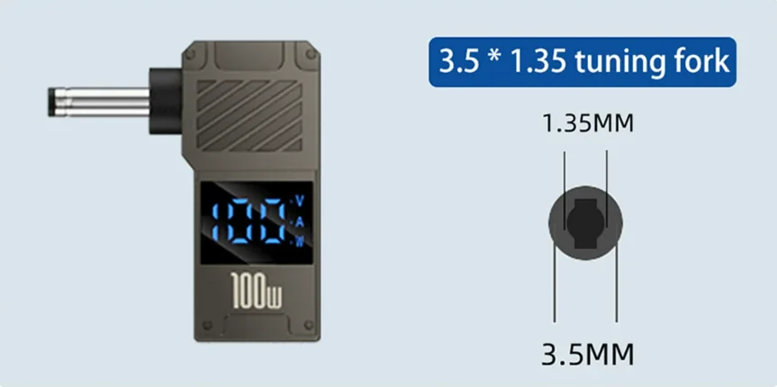 PD100W Typ-C zu DC Stecker Konverter USB C zu Laptop Lade Adapter Power Ladegerät Anschluss Spitze für Lenovo Asus HP Dell Samsung – Detail 7