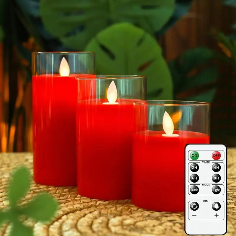 3Pcs Red