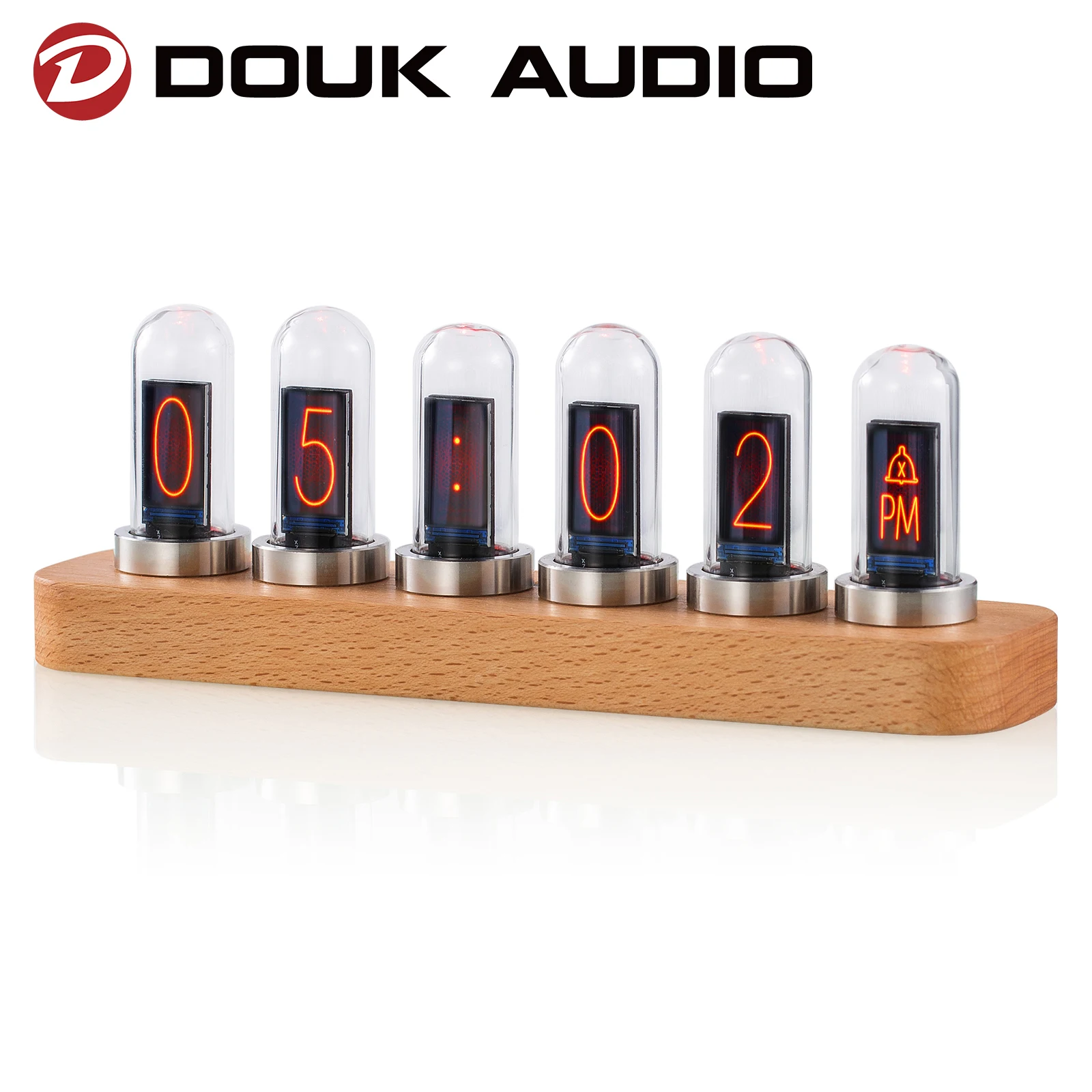 

Douk Audio IPS Nixie Clock Ref Vintage Nixie Tube Clock Sound Level Meter Audio Spectrum Display Digital Home Decor Table Clock