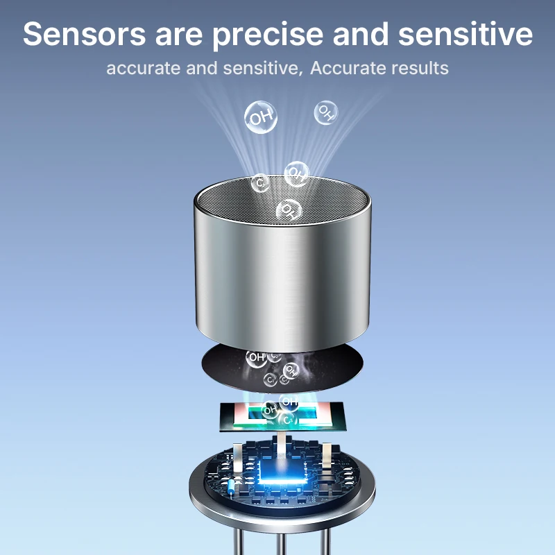 Alcohol Tester Breath Alcohol Tester ZBK Blow air automatic testing for drunk driving Rechargeable Two modes of testing
