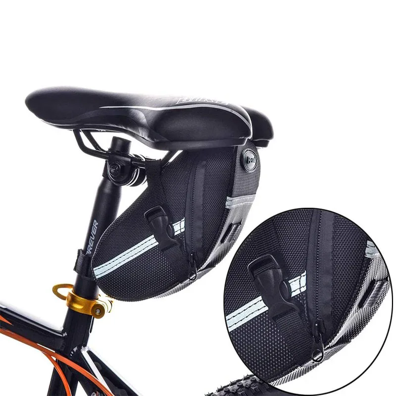 Bicycle Strapon Bike Saddle Bag / Bicycle Seat Pack Bag, Cycling Wedge With Multicolour