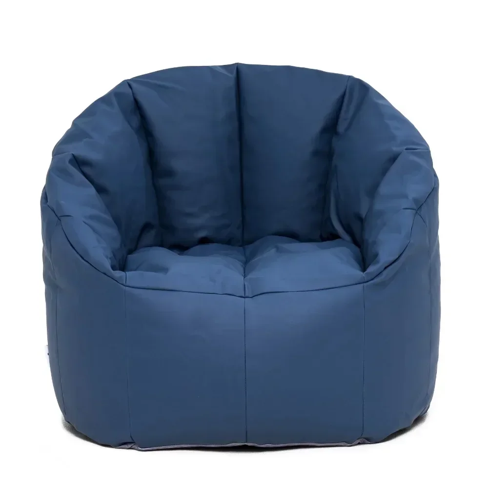 

Big Joe Milano Outdoor Weatherproof Bean Bag Chair, Navy Marine Vinyl, UV Protected Weather Resistant Fabric, 2.5 feet
