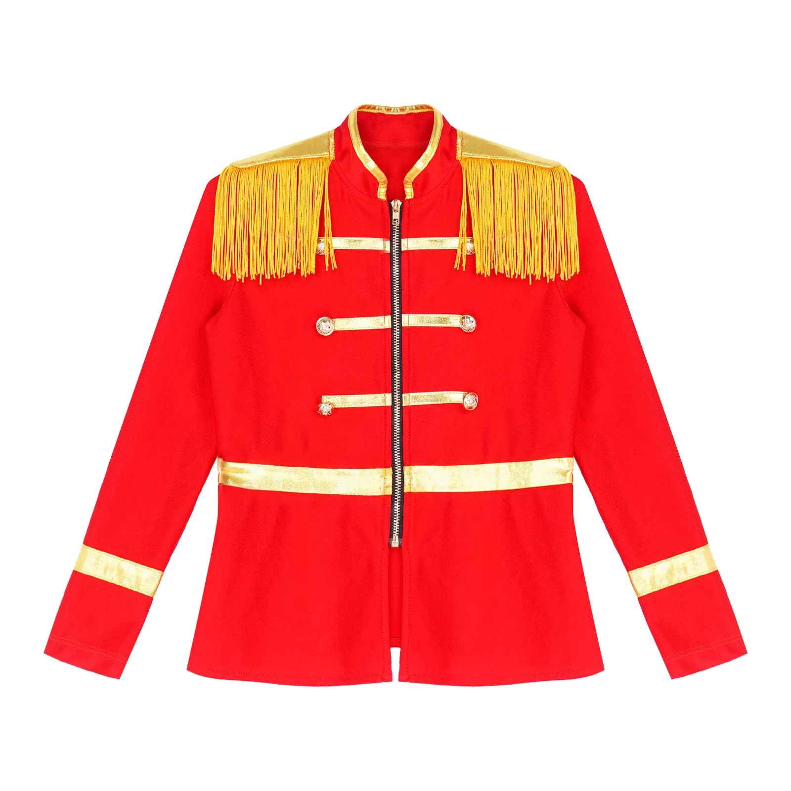 Kids Drum Trumpet Costume Royal Honor Guard Uniform Girls Boys Tassel Circus Ringmaster Jacket Halloween Nutcrackers Costumes Cosplay Costume