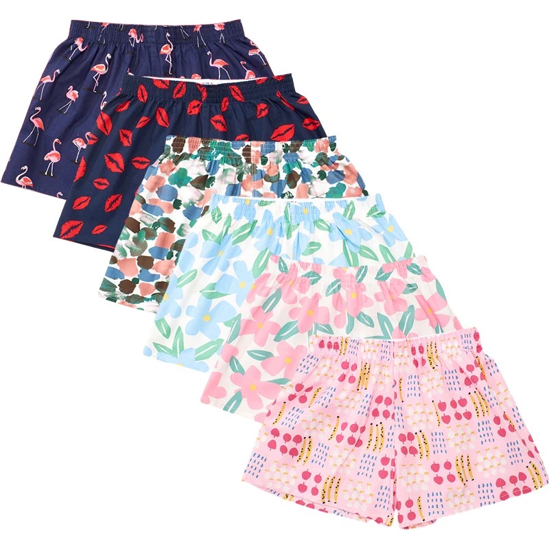 Women's Printed Aro Pants,fashionable Casual Sleepwear That Can Be Worn As Outerwear,100% Cotton,sexy Vacation Beach Pant Briefs_ecoleips.com