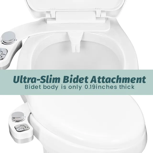 Bottone SAMODRA Bidet-doppio ugello autopulente Non elettrico (lavaggio frontale e posteriore) Bidet per acqua dolce attacco per sedile del Water 4