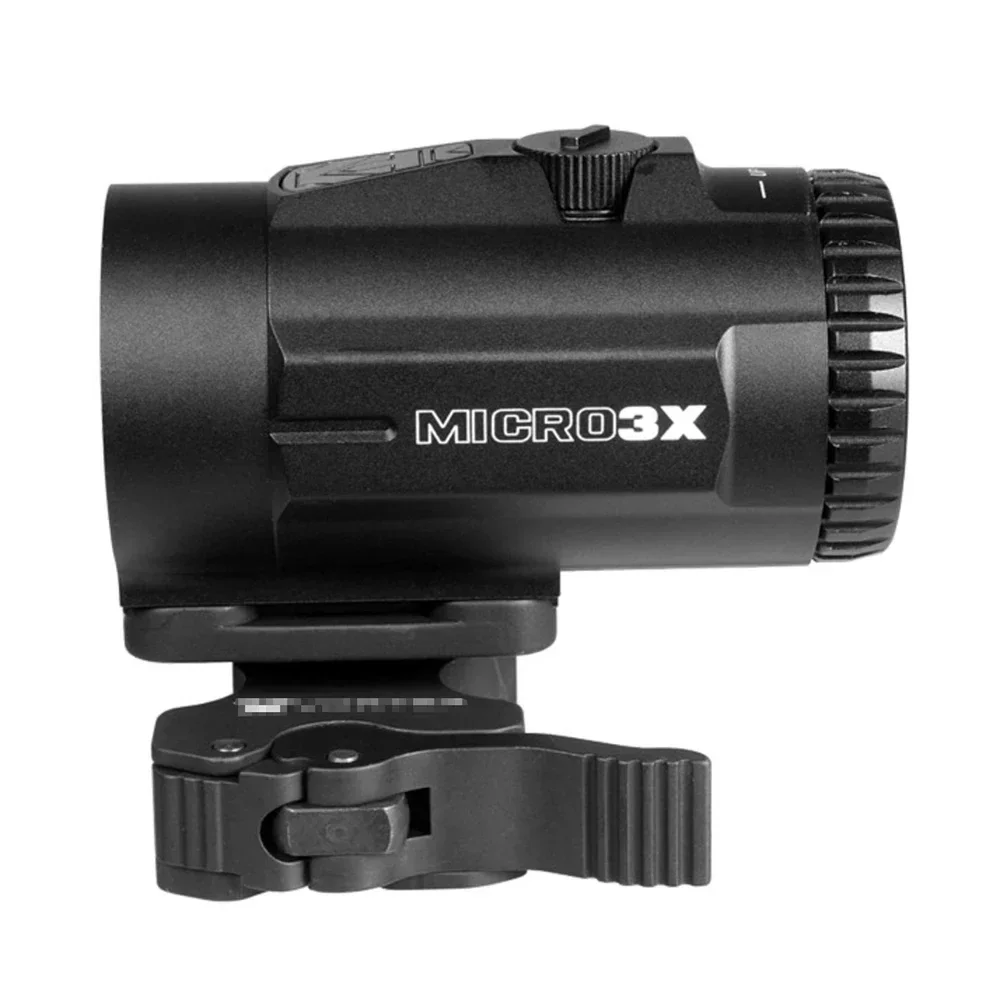 MAGORUI 3x Magnifier Scope Sight with Adjustable QD Flip To Side Mount for Red Dot Sights Hunting Laser Sight 6