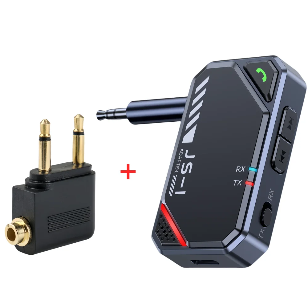 Émetteur/Récepteur Bluetooth 5.4 2-en-1 - Adaptateur Audio Pour TV, Voiture, Casque (Port 3.5mm) - 5