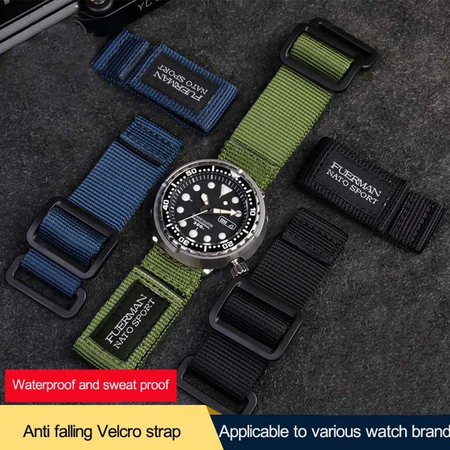 20mm 22mm Super Rugged Nylon Sporty Watch Bands