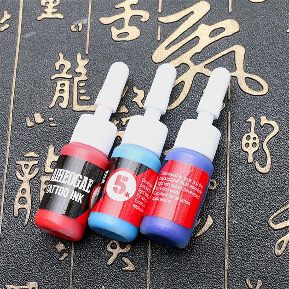 MICEYA 8PCS Colors Professional Tattoo Inks Painting Pigment Semi-Permanent Tattoo Paints Supplies Body Beauty Makeup Tools