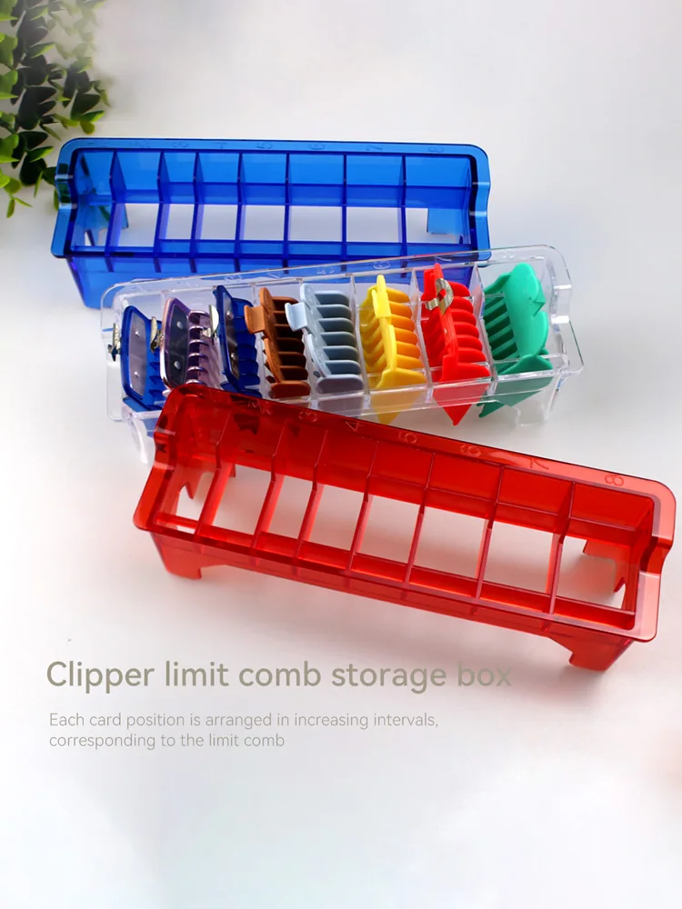 8/10 Grid Clipper Guide Limit Comb Storage Box Universal Hair Clipper Limit Guide Comb for Salon Hair Styling Tool Accessories