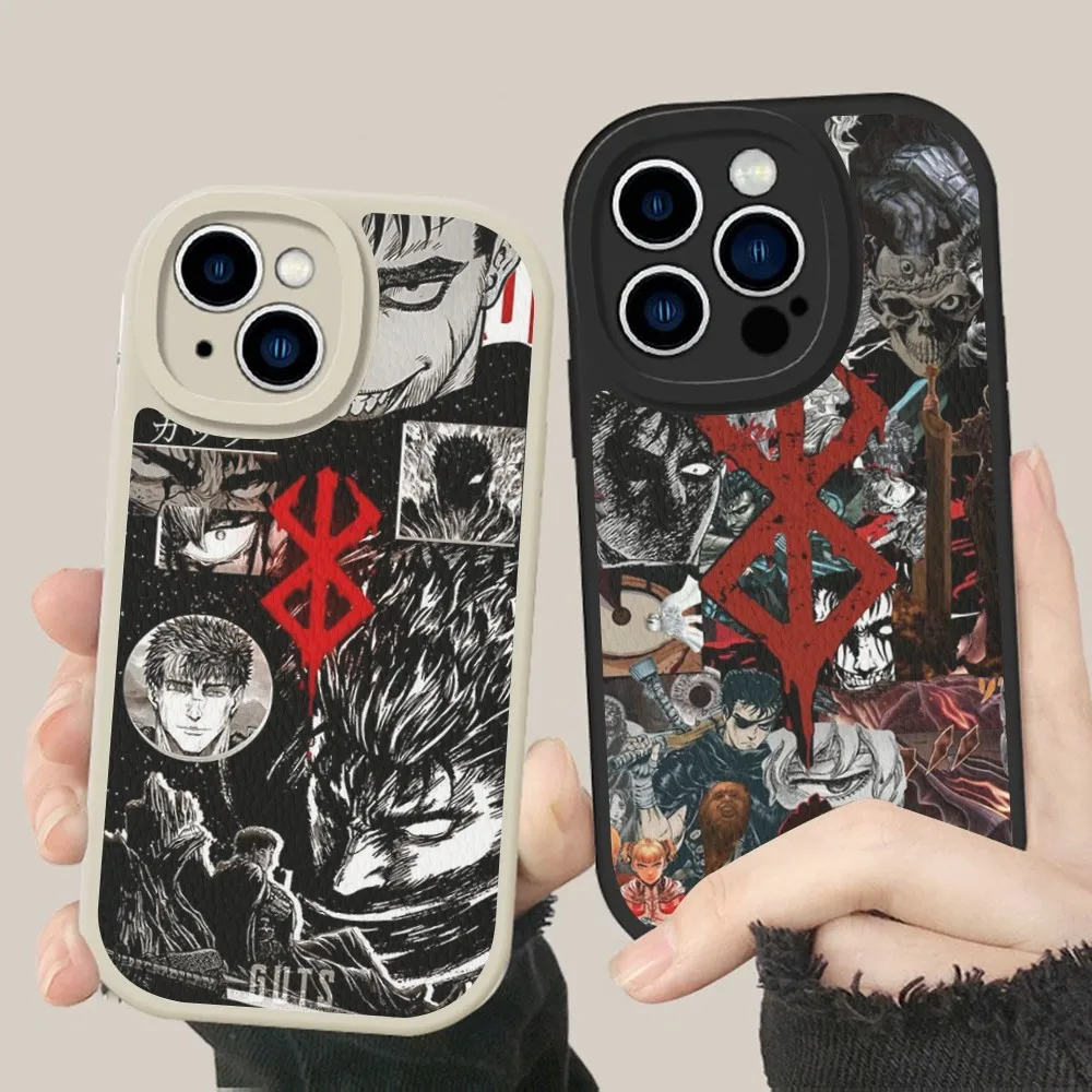 

Berserk Guts Anime Phone Case Hard Leather For IPhone 14 13 12 Mini 11 14 Pro Max Xs X Xr 7 8 Plus Fundas