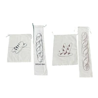 Convenient Linen Drawstring Bread Bag for Easy Storage Durable and Breathable Fabric Suitable for Bread Dropshipping 1